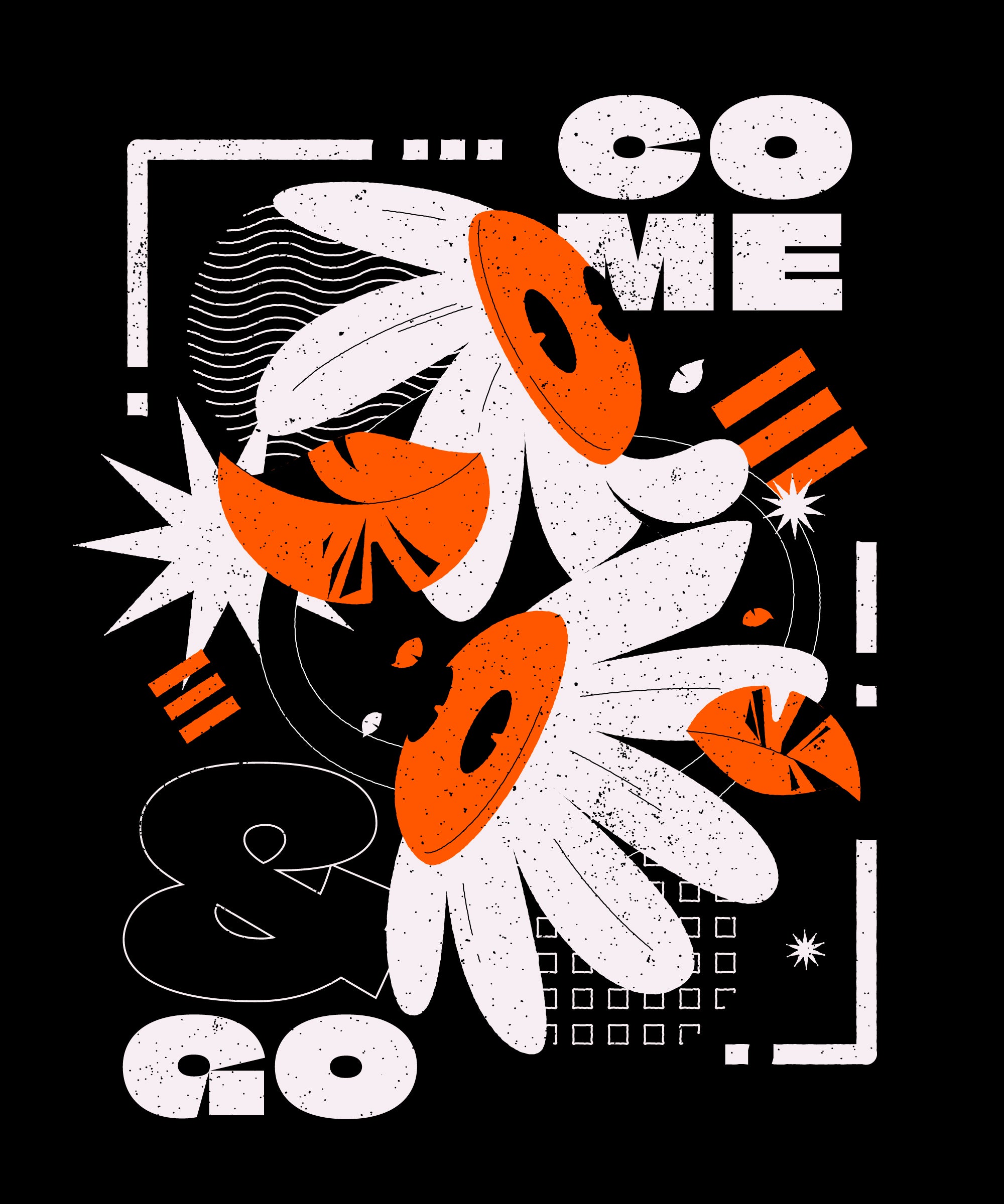 Oversized Graphic Tee – Come & Go Edition