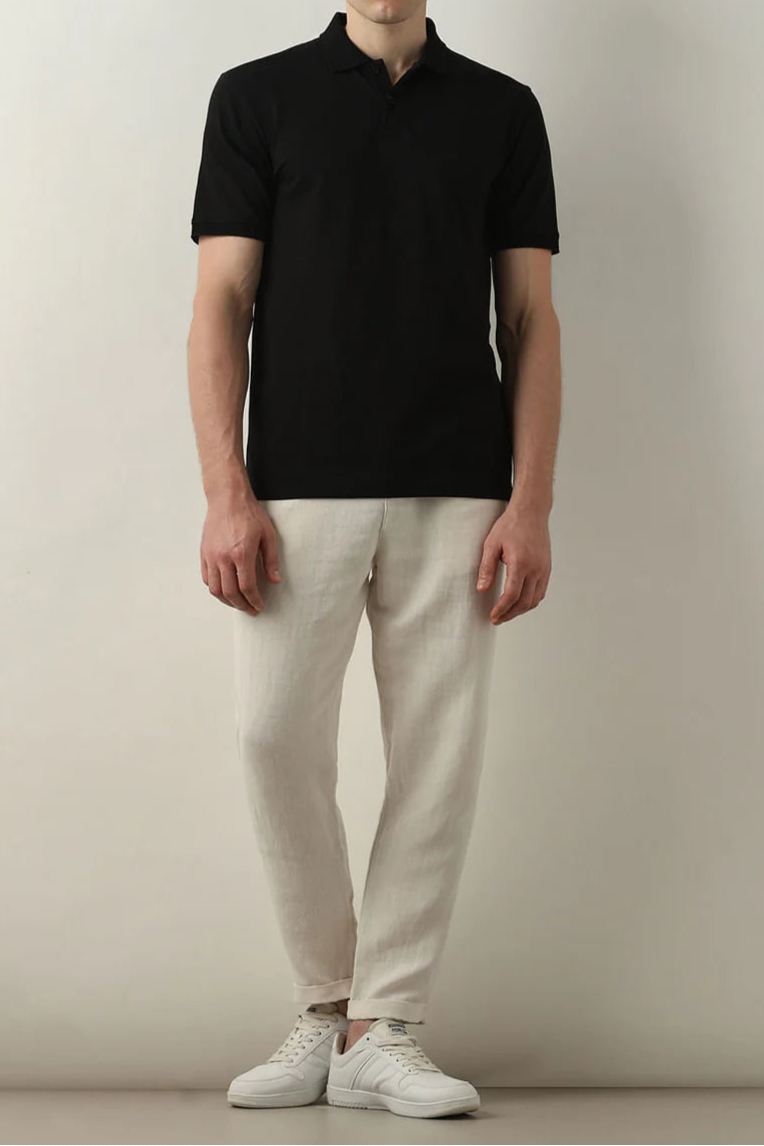 Premium Black Polo T-Shirt