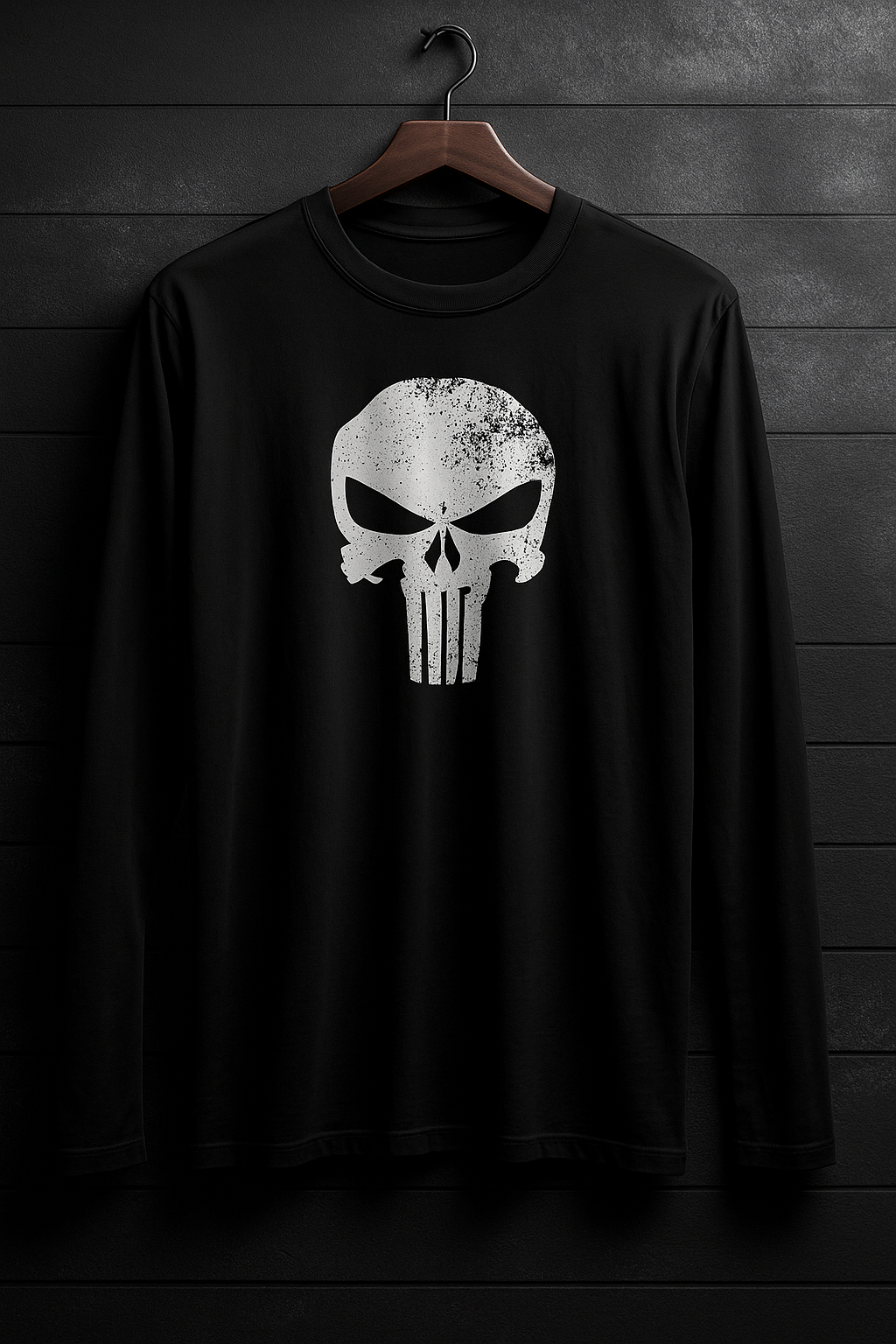 Classic Punisher Skull Long-Sleeve Tee