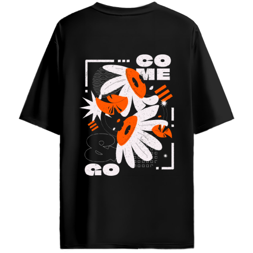 Oversized Graphic Tee – Come & Go Edition