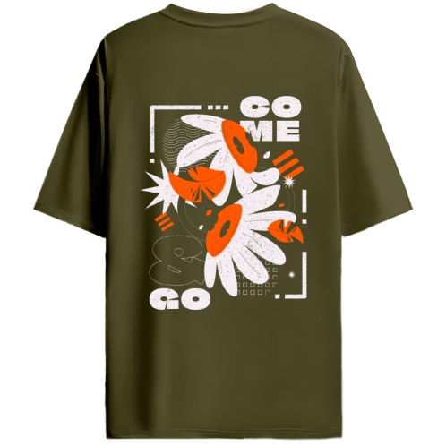 Oversized Graphic Tee – Come & Go Edition