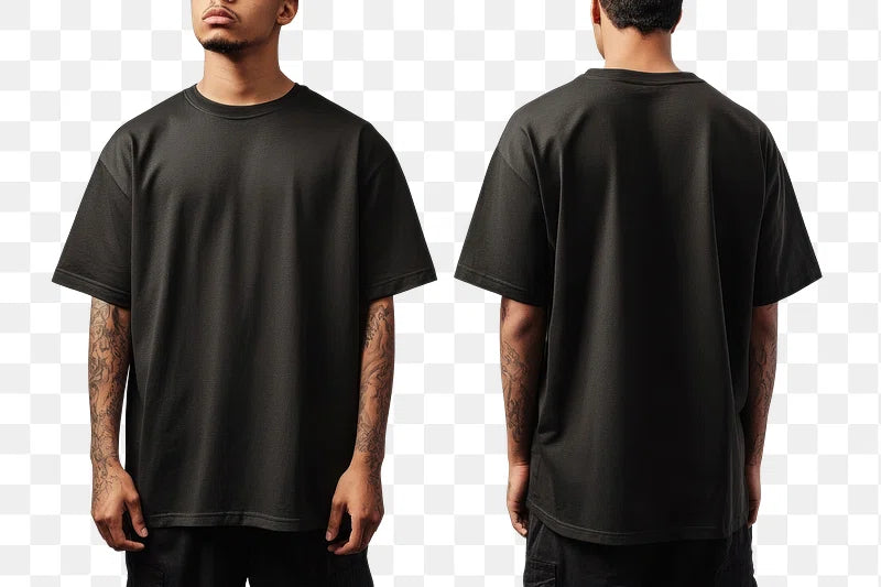 Oversized Black T-Shirt – Premium Cotton, Relaxed Fit