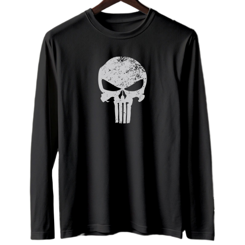 Classic Punisher Skull Long-Sleeve Tee